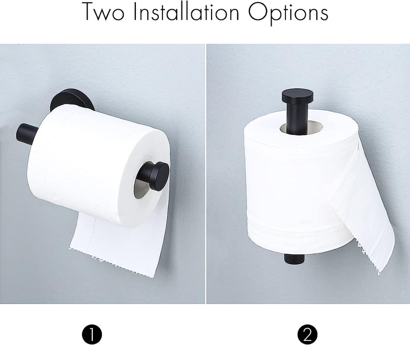 Round Toilet Roll Holder Wall Mounted Square Wide Surfaces Beautifully Designed