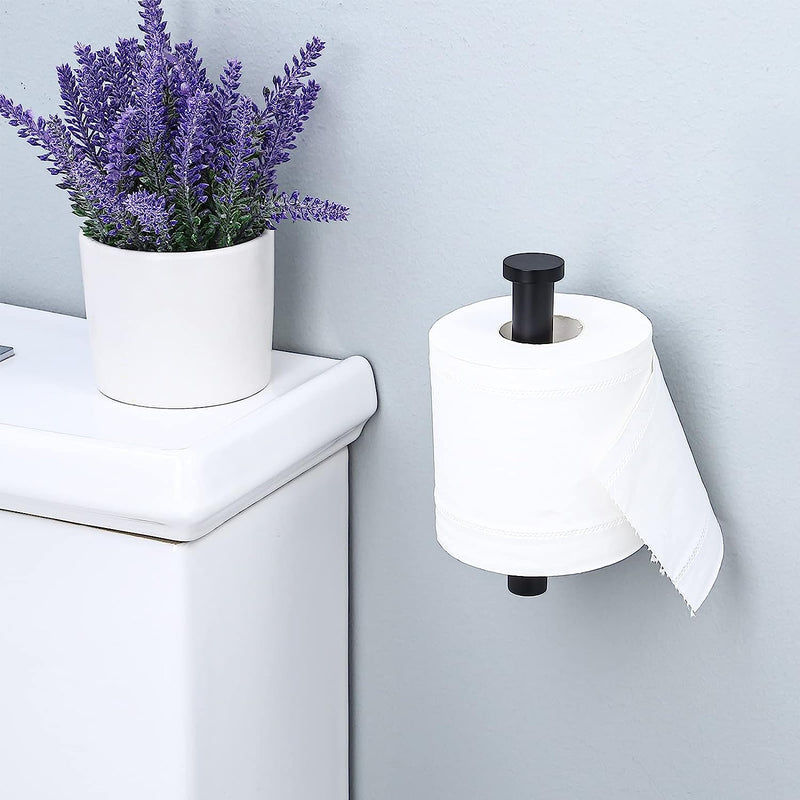 Round Toilet Roll Holder Wall Mounted Square Wide Surfaces Beautifully Designed