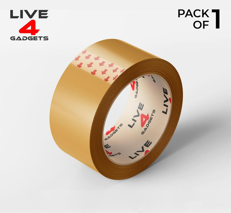 Strong Brown Tape Buff Parcel Packing Tape 48MM X 66M Box Sealing Rolls x 1 - Live4gadgets