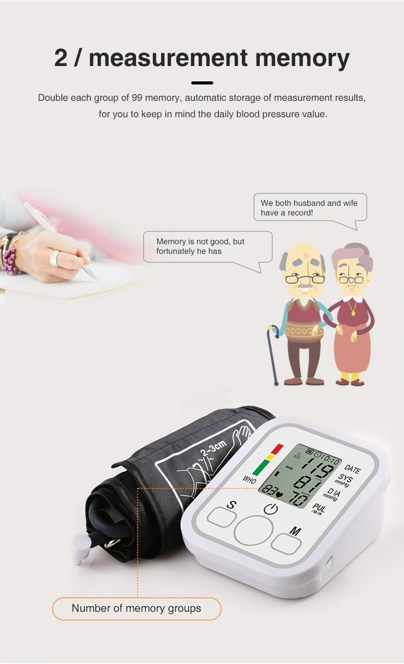 Digital Automatic Wrist Blood Pressure Monitor Heart Rate Tester Measure Machine