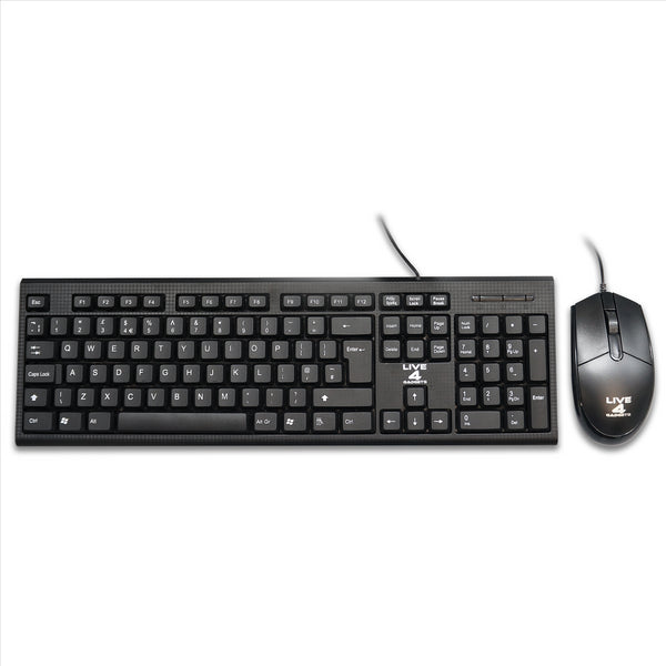 Ultra Fast CMK858 Smooth Typing Wired Keyboard Mouse Combo